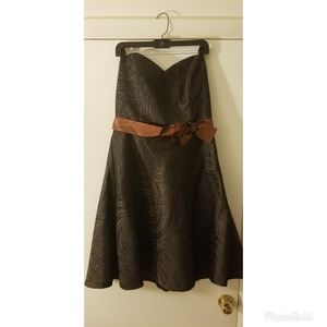 David's Bridal Plus Size Strapless Formal D